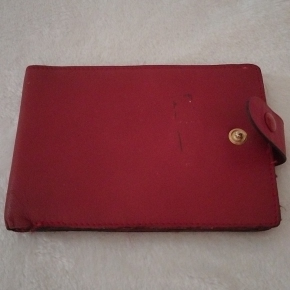 ROLEX red leather Bi-Fold Wallet - Picture 3 of 13
